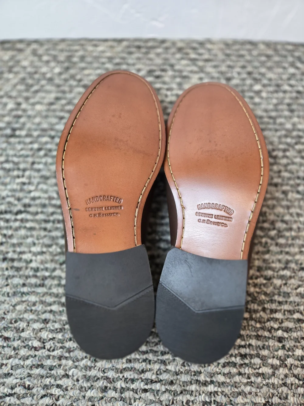 G.H. Bass & Co. Men's Brown Leather Tassel Dress Shoes Size 10.5